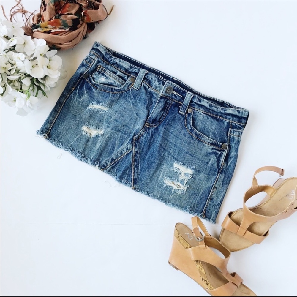 Decree Y2K inspired Jean Mini Skirt